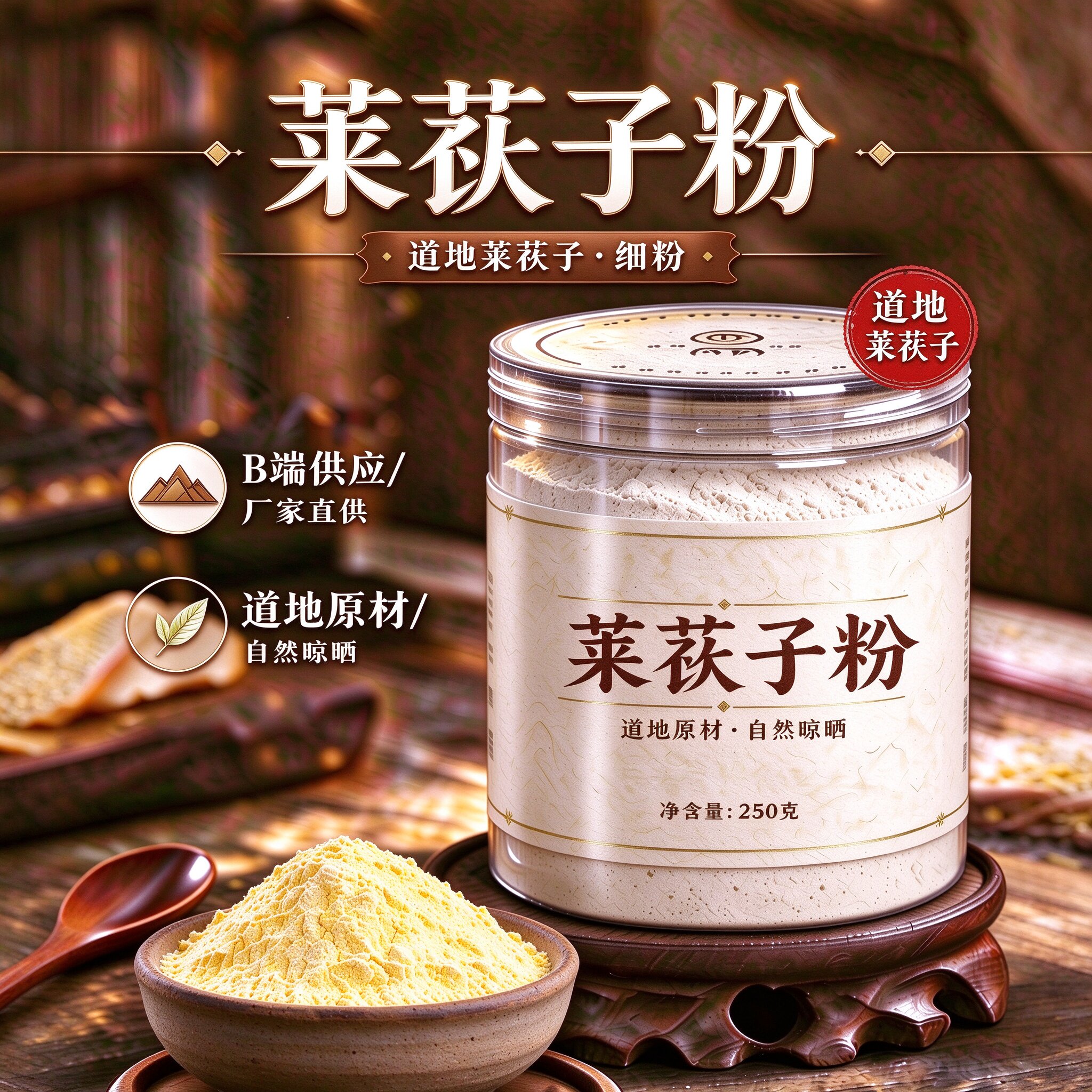 【纯粉】炒莱菔子粉 莱菔子 萝卜中药粉店铺中药材大全