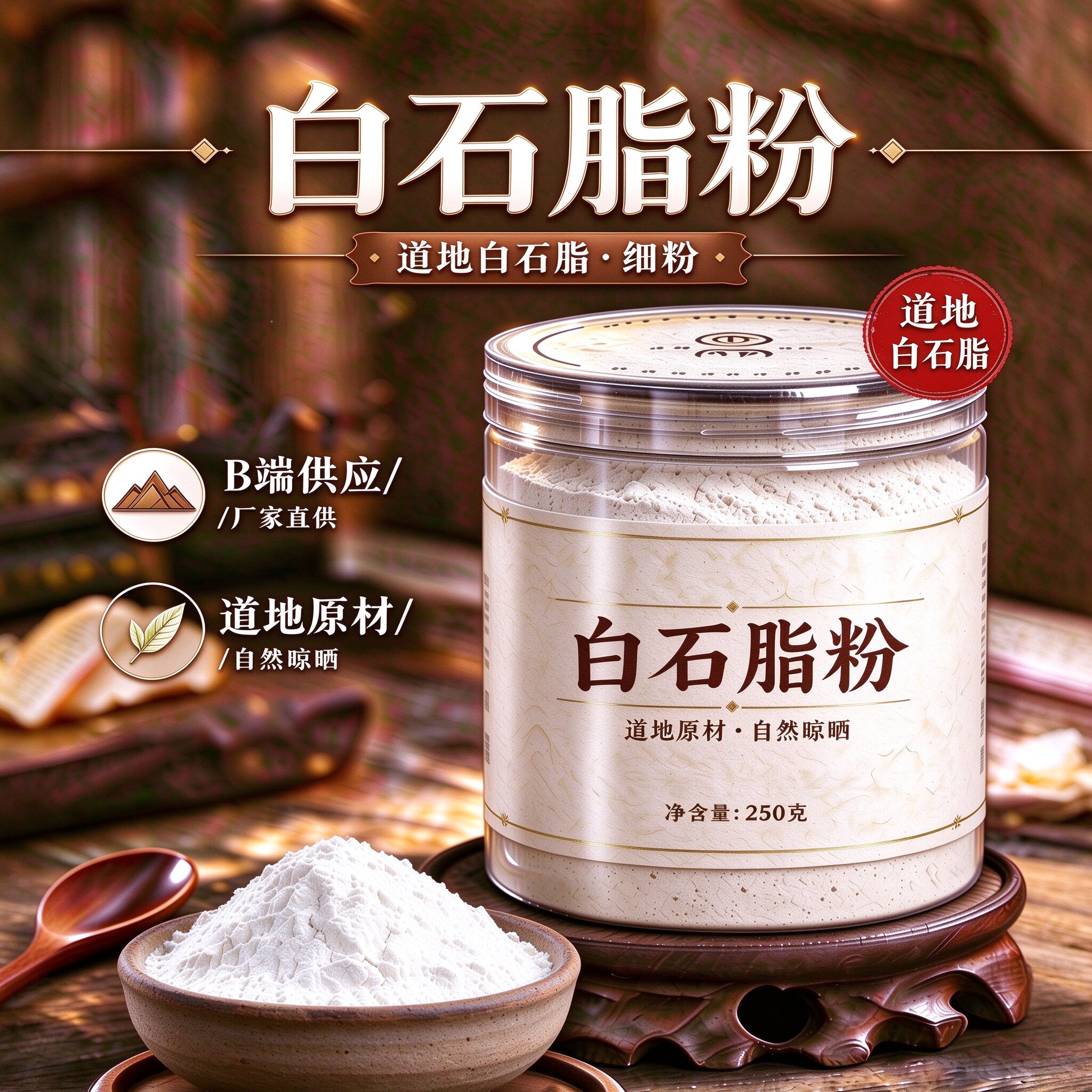 【纯粉】白石脂粉500克 另有白蔹中药粉店铺中药材大全