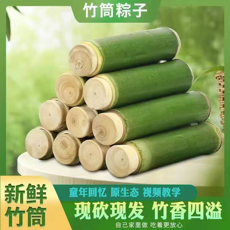 竹筒粽子模具家用商用摆摊端午节包粽子神器新鲜竹筒饭劈开款批发