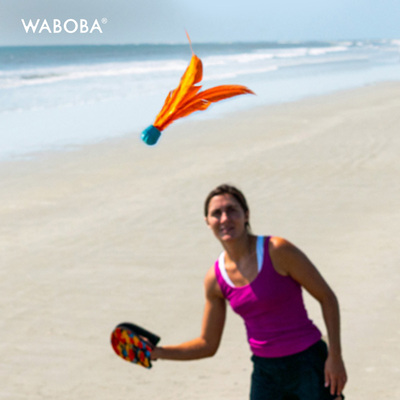 WABOBA竞技版毽拍游戏亲子运动专用毽球