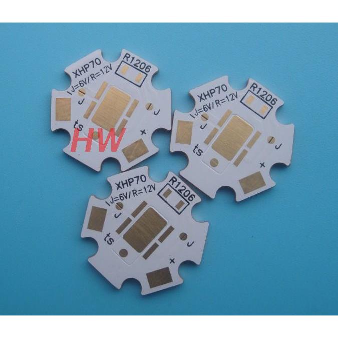 CREE XHP70 20MM*1.6厚 6V与12V通用热电分离紫铜基板高科技7070