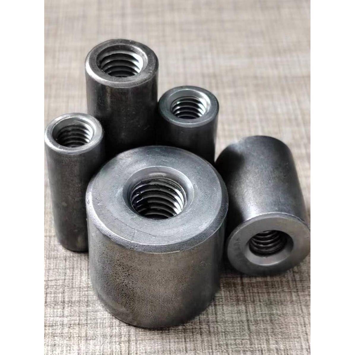 铁本色圆柱螺母 焊接接地圆柱加长加厚母车架套管压塑母焊接螺母