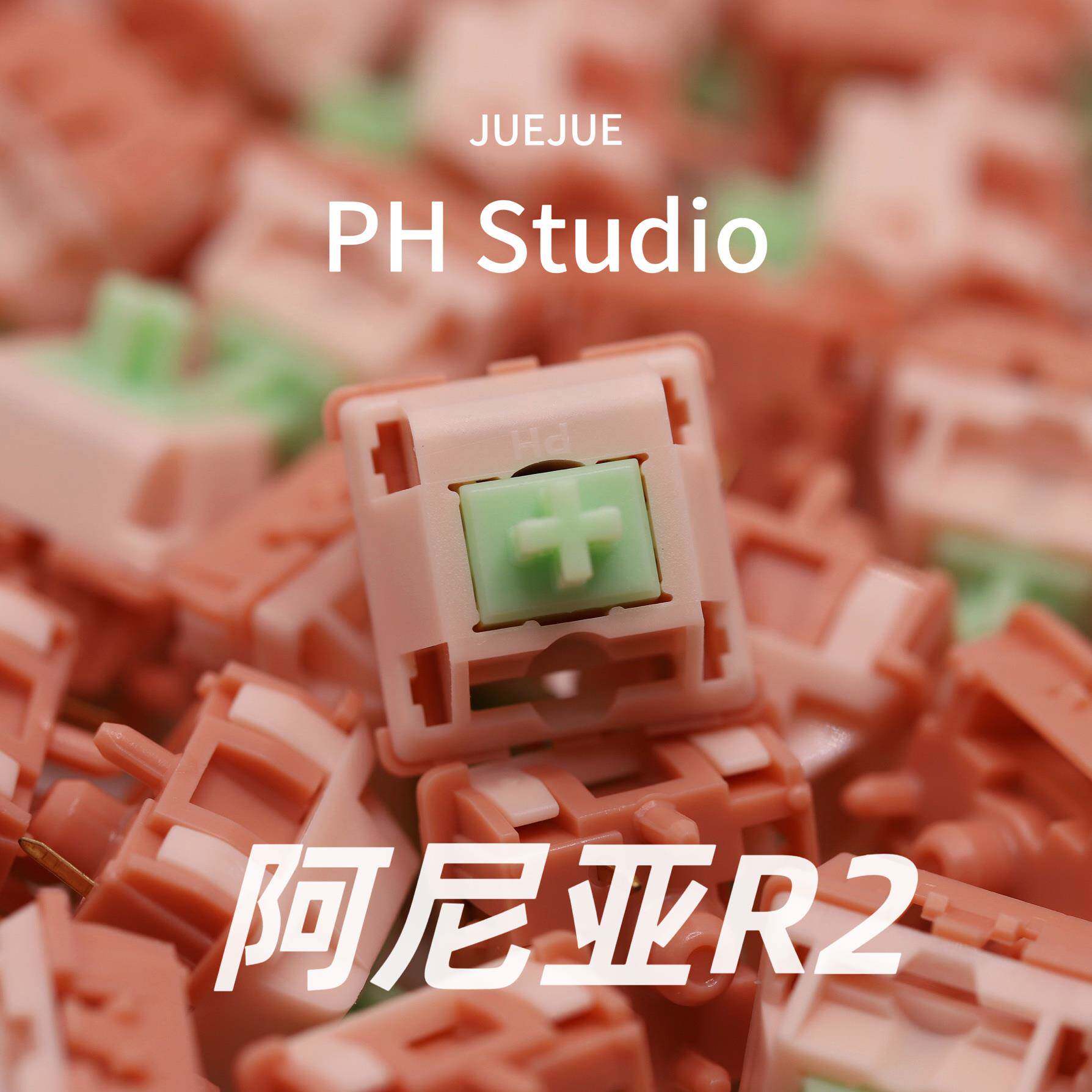 阿尼亚R2 手工精润客制化Aniya键轴ph工作室轻压力码字麻将音声优