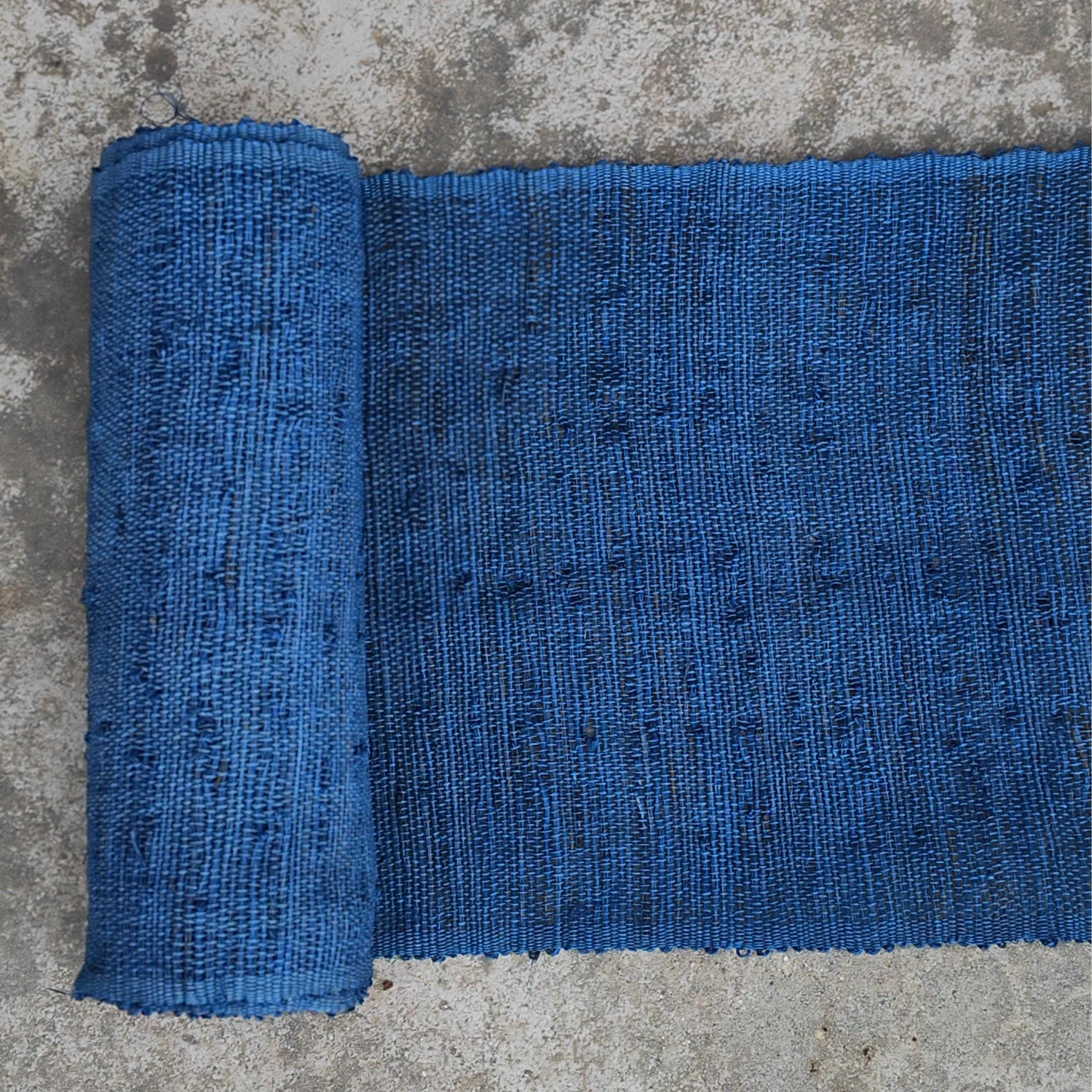 纯手工植物染色夏布苎麻布料桌旗茶席茶垫干泡席长条茶桌布中式