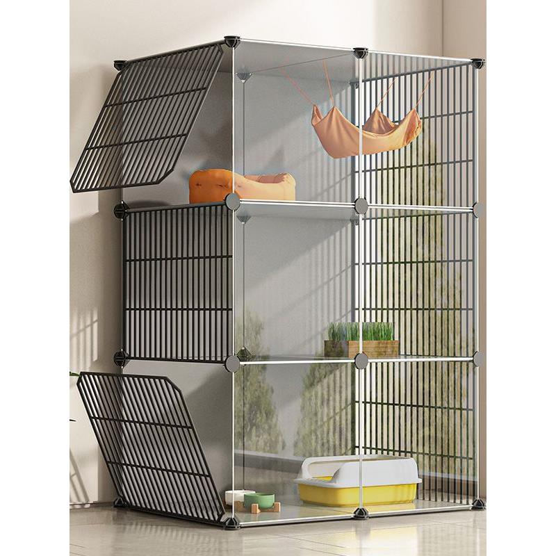猫笼家用室内猫窝超大自由空间猫屋猫舍宠物笼子猫别墅带厕所一体
