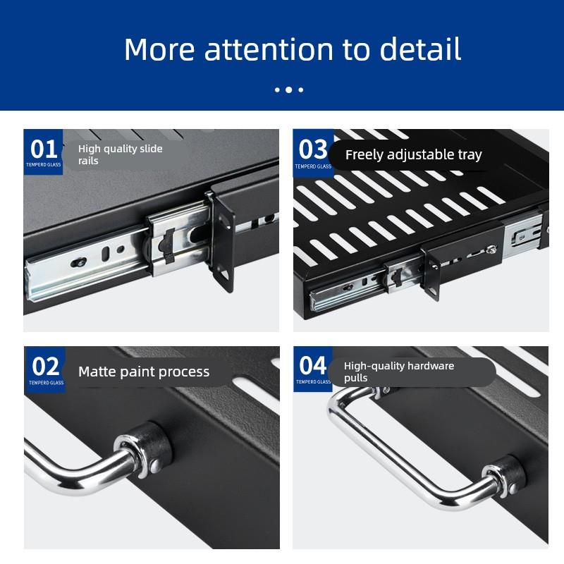 标准机柜托盘485网络机柜托盘层板配件图腾机柜托盘机柜托盘定制