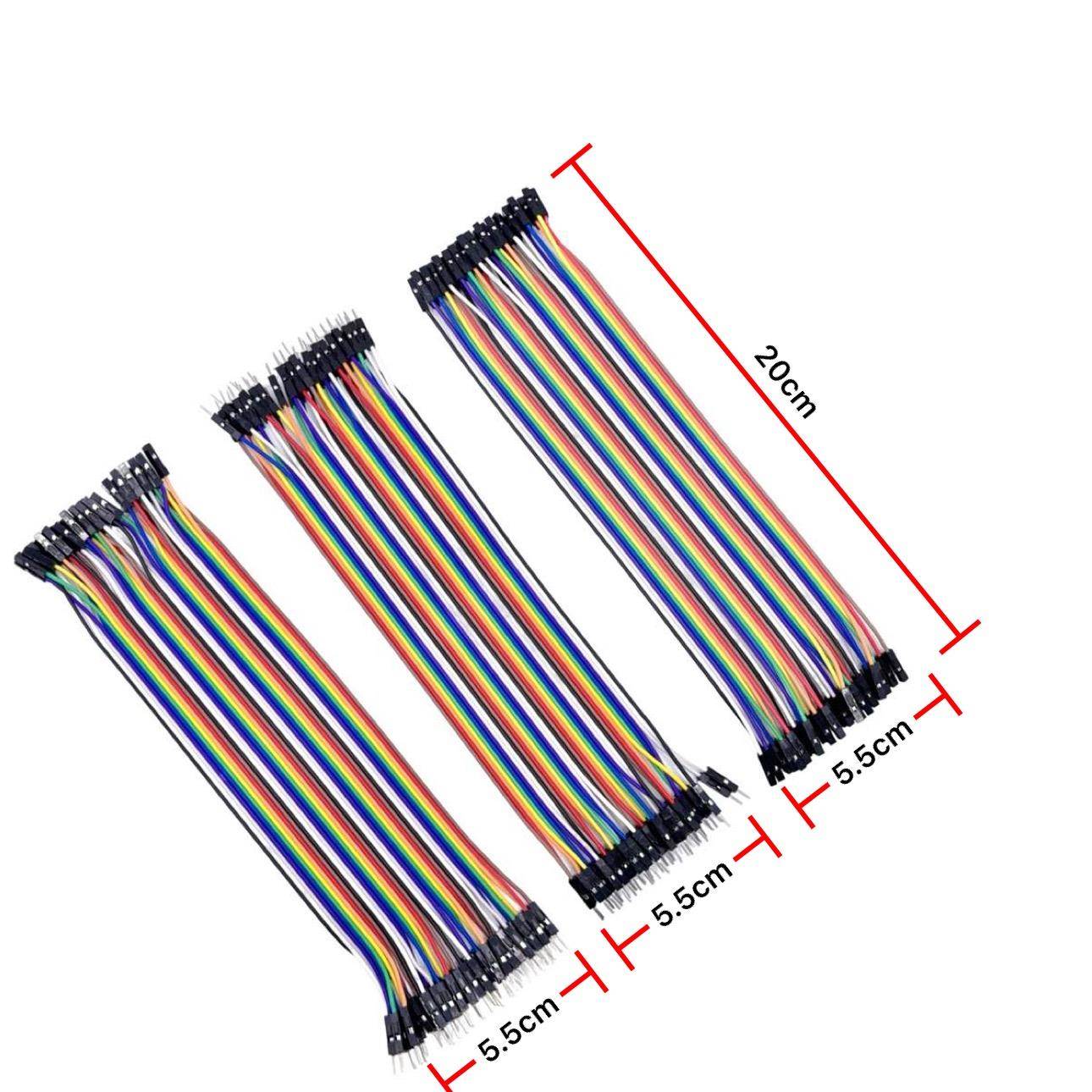 40P杜邦线彩色排线连接线10/21/30/40cm母对母 公对母 公对公铜线