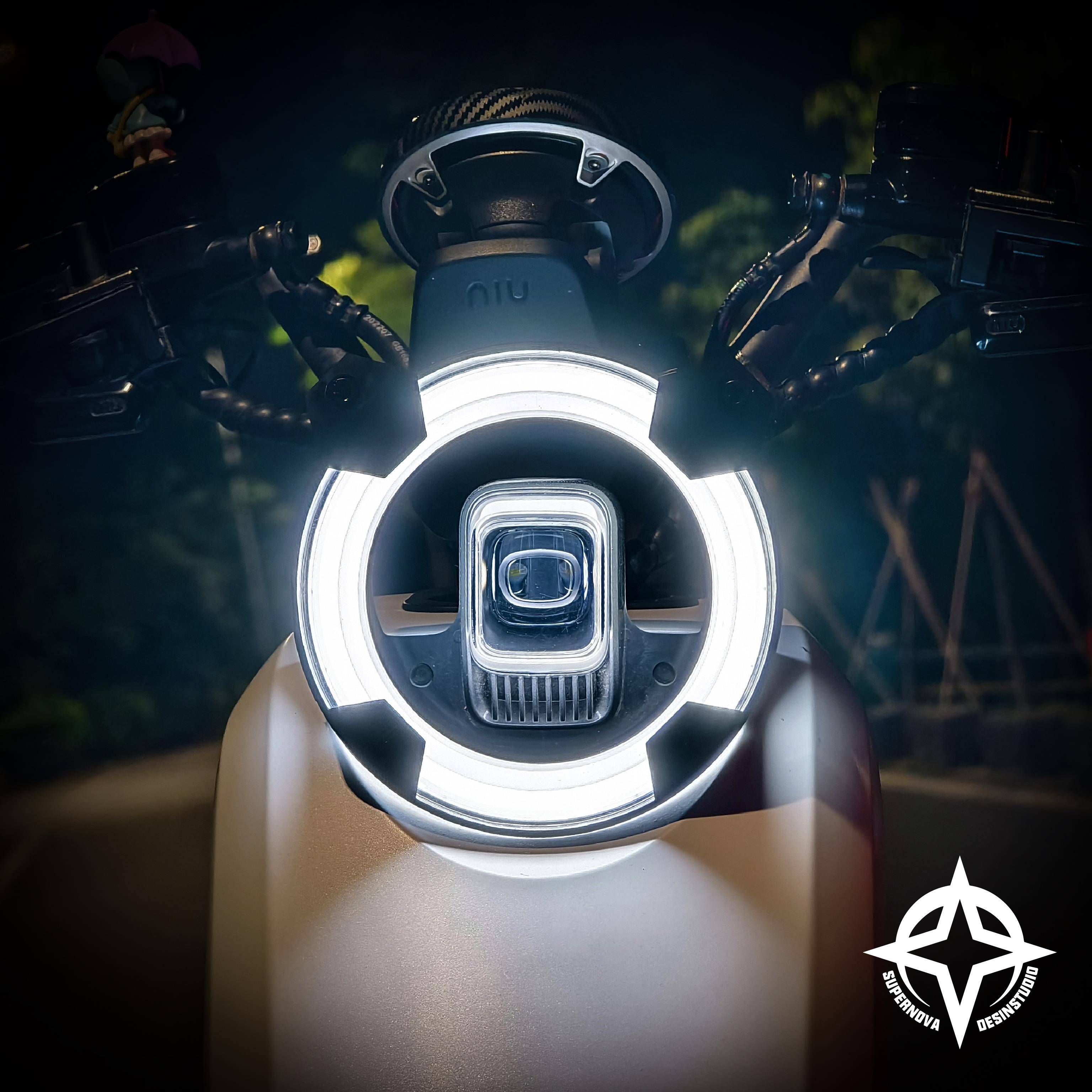 新款小牛umax u2 u3 奇迹牛天使眼灯罩配件