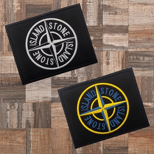 石头岛魔术贴章 北约旗帜臂章袖标徽章 战术背包士气章刺绣补丁贴