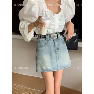 实物以直播间为准 S007牛仔短裙
