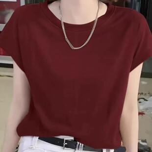 ZK-8316紫皇冠飞飞袖圆领短袖【实物以直播间为准】