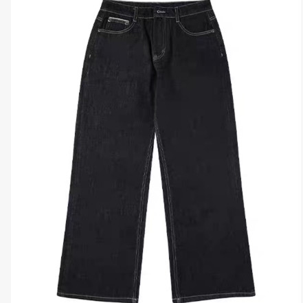 ZK-W-88013-1 SM叉微喇直筒加绒牛仔裤【实物以直播间为准】