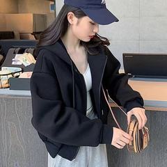 ZK-加绒版拉链连帽外套长袖卫衣【实物以直播间为准】