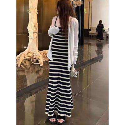ZK-小爱家条纹吊带连衣裙【实物以直播间为准】