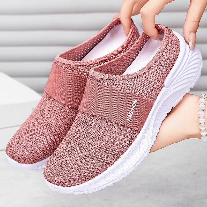 女鞋休闲鞋夏季舒适透气凉鞋轻便一脚蹬拖鞋厚底百搭鞋子女款,女鞋,时尚芭蕾鞋,淘宝优惠券,粉丝福利购,淘宝优惠卷