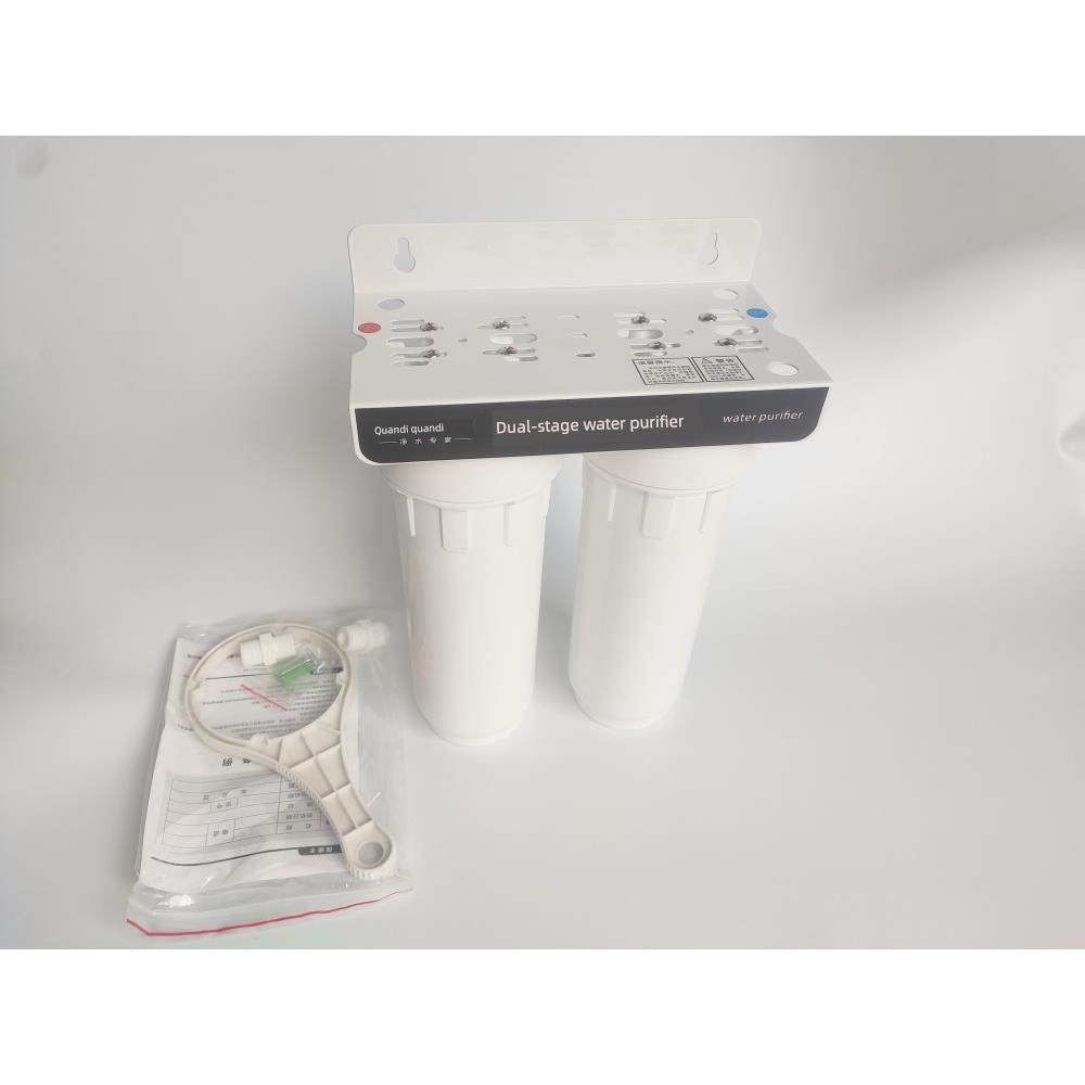 泉帝QD-201二级双级家用商用净水器自来水开水器制冰机过滤器