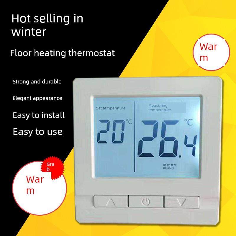 地暖温控器开关智能wifi无线面板控制器系统机械旋钮开关可调温度