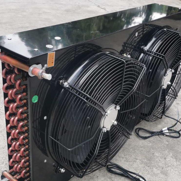 双风口冷凝器翅片式散热器3匹4匹5匹8匹10匹15匹冷库机组散热器