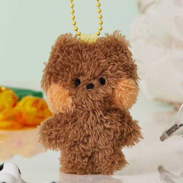 LINE FRIENDS布朗熊mini minini毛绒公仔挂件钥匙扣小玩偶包挂饰