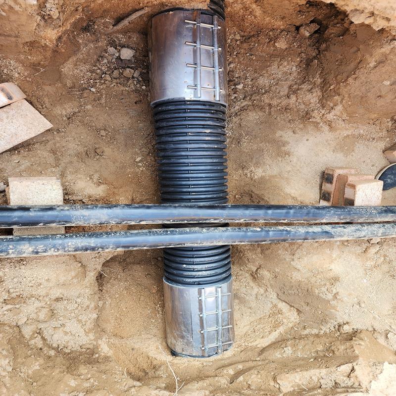 市政排水污PE双壁波纹管破口损断裂安装连接快速接头不锈钢卡抱箍