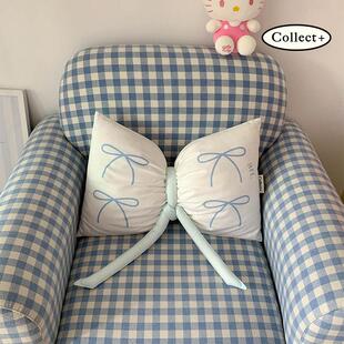 艺术收藏夹 蝴蝶结抱枕午睡枕靠垫腰枕卧室沙发颈枕韩式可爱抱枕