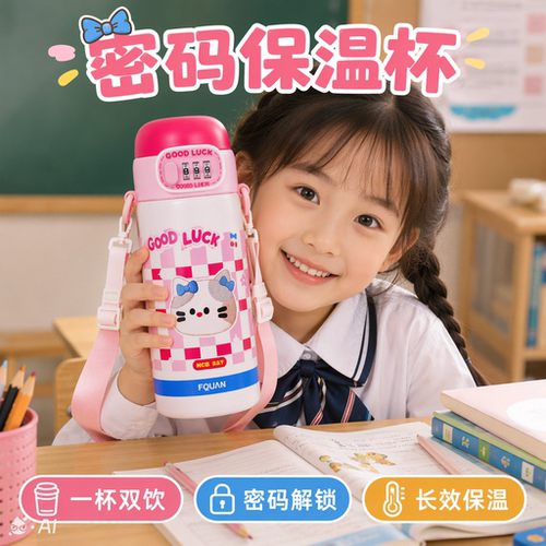 富全儿童密码保温杯2026新款
