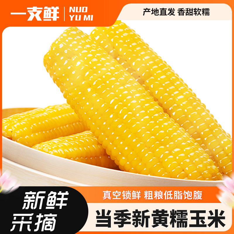 速东北黄糯玉米250g*3支 4元 - 86线报