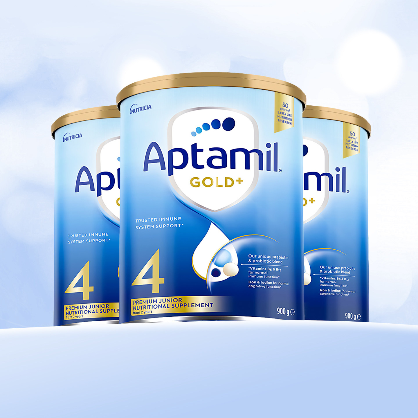 【3罐】澳洲爱他美4段澳洲金装版奶粉婴幼儿配方奶粉四段