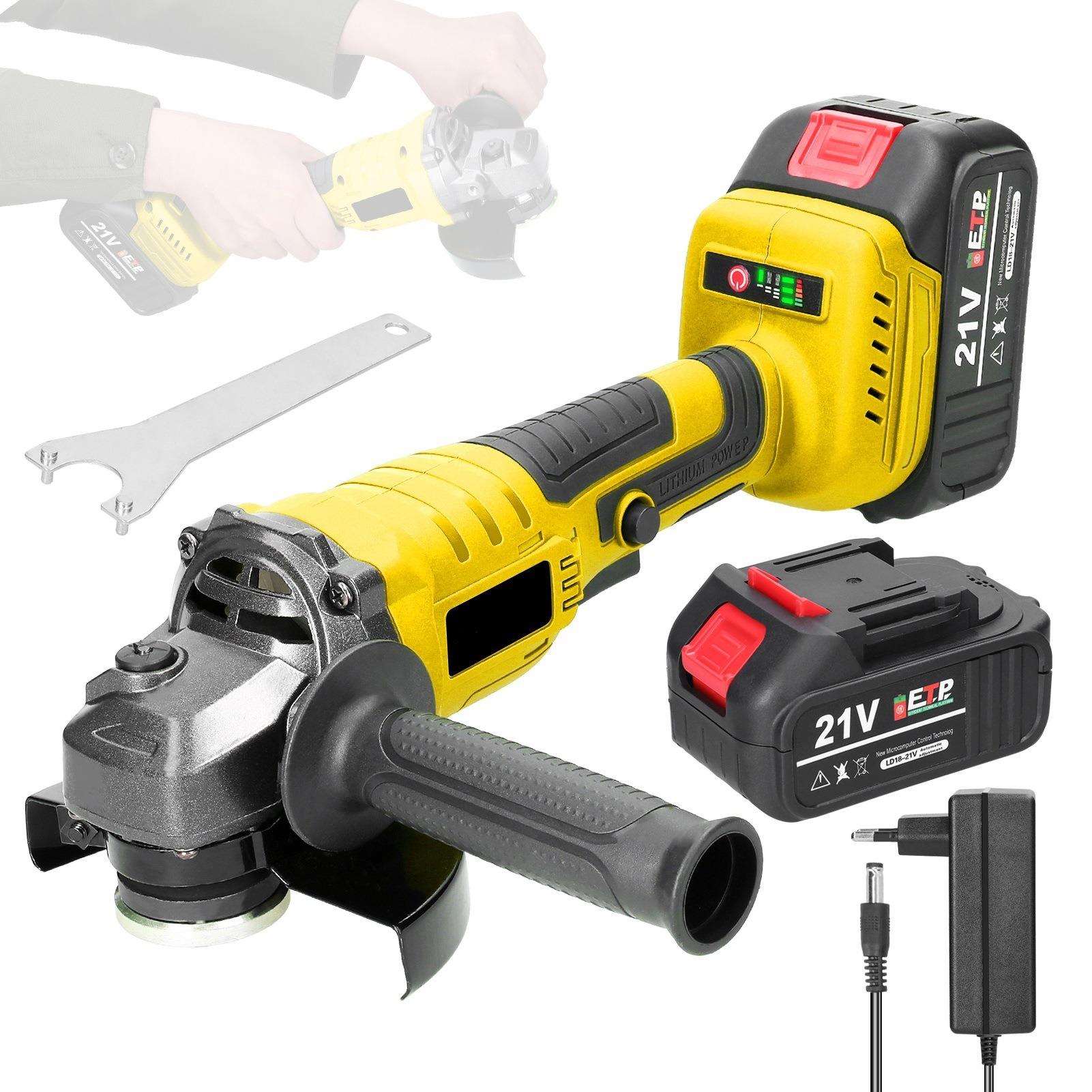 125mm角磨机调速款切割机手持式电动打磨机锂电工具家用建筑用