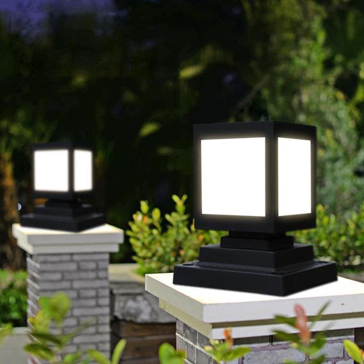 户外LED别墅柱头灯围墙灯太阳能庭院灯景观草坪防水花园灯