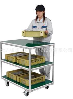 工业铝型材线棒搭物流手推物料车线棒周转车订做铝合金推车