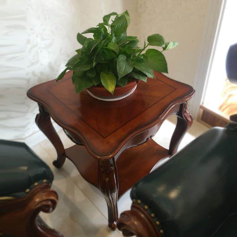 美式边几沙发边柜客厅角几边桌简约小茶几实木欧式电话桌床边