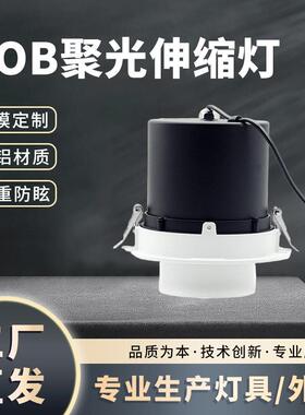 40WLED吊顶COB伸缩灯象鼻筒灯大量伸缩灯套件