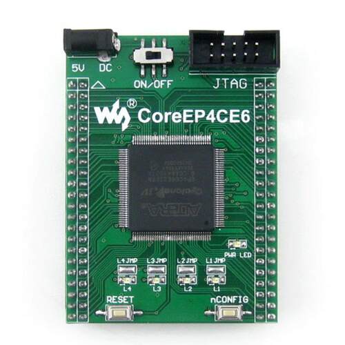 CoreEP4CE6微雪EP4CE6E22C8N核心板小系统板引出I/O资源