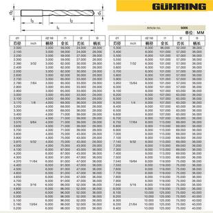 德国钴领进口粉末冶金高速钢钻头6006加长铝铜钛合金不锈钢用转头
