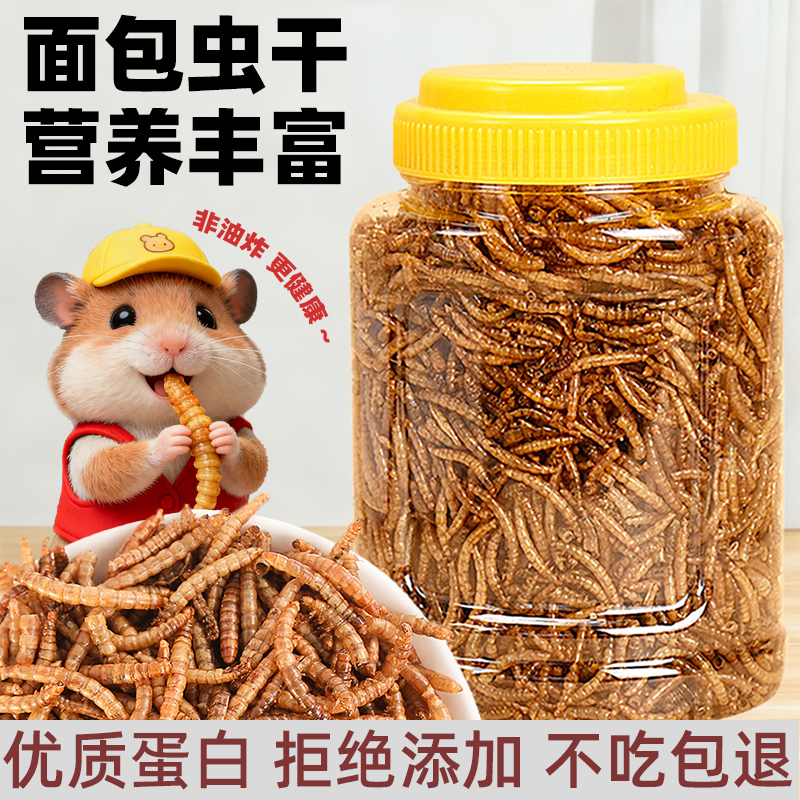 优质蛋白面包虫干鼠类零食营养丰富拒绝添加高蛋白面包虫干