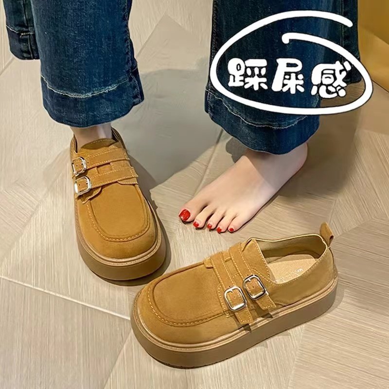 厚底勃肯鞋女鞋2026春季新款一脚蹬鞋子女款34码复古百搭博0124r,女鞋,勃肯鞋/软木鞋,淘宝优惠券,粉丝福利购,淘宝优惠卷