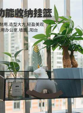 办公桌面屏风隔断置物架阳台多悬挂式盆栽花架肉收纳防盗窗窗台架