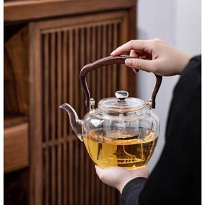 双越茗器玻璃云端壶提梁壶煮茶壶蒸茶壶电陶炉专用1000ml