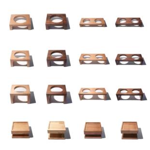 进口实木 克拉宠物AE宠物碗木碗架 碗托 托 单双口 适配bridge do