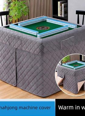 新型麻将机盖防火盖麻将桌围方防尘电炉盖加厚防火桌