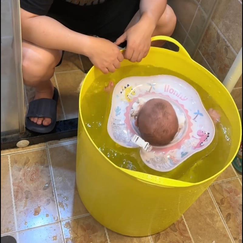 加厚手提保温儿童洗澡桶塑料婴儿宝宝洗澡神器澡盆加高全身泡澡桶