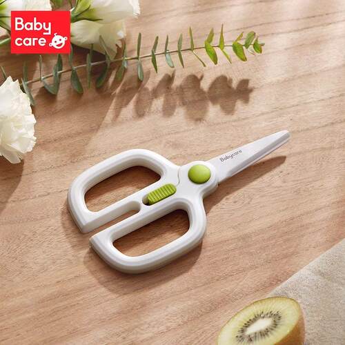 babycare陶瓷辅食剪刀便携外带婴儿宝宝食物剪儿童辅食刀具工具