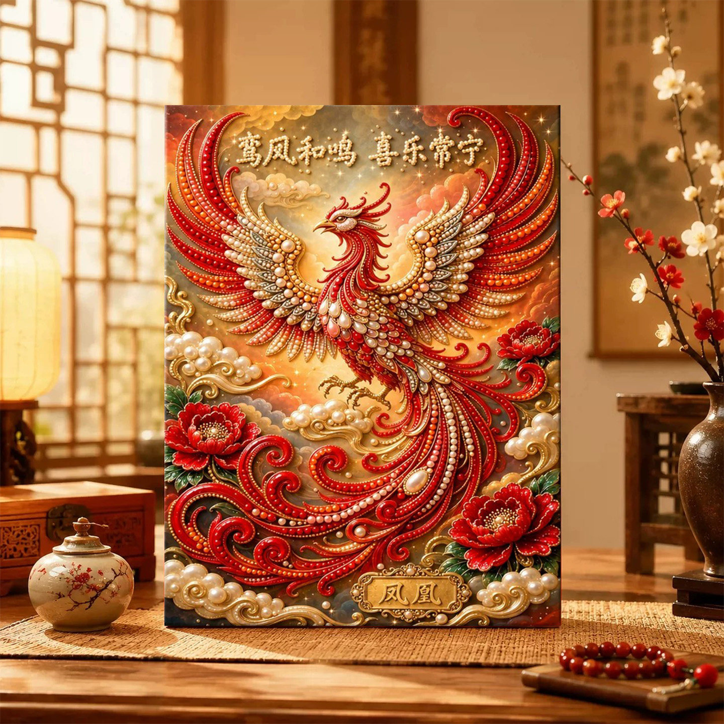 山海经珍珠画diy手工材料包新