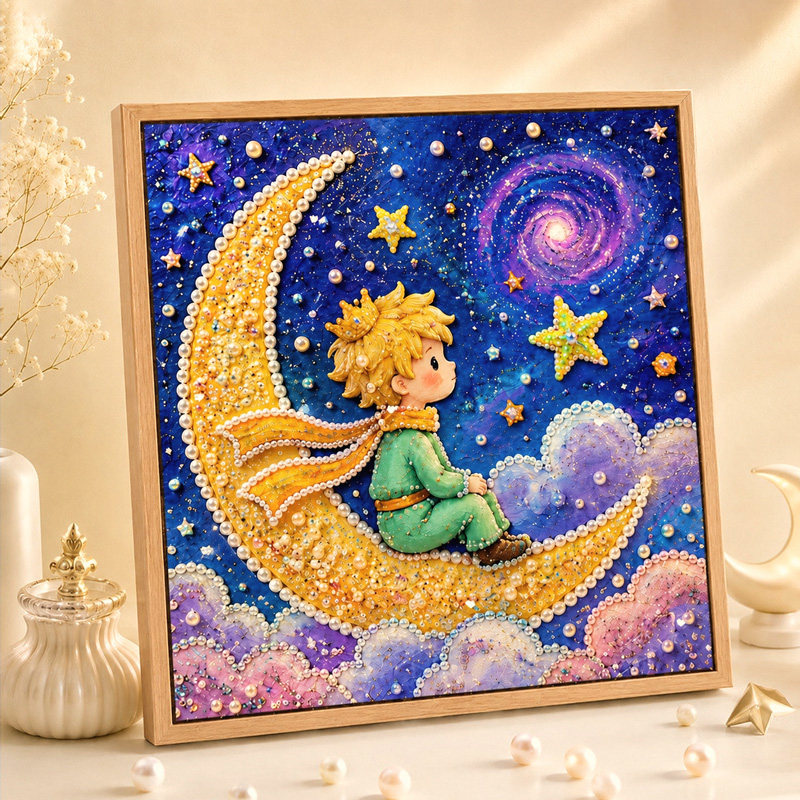 小王子珍珠画手工diy儿童钻石画