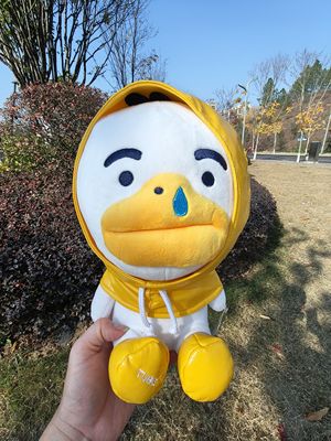 韩国KAKAO卡考雨衣款tube狮子屁桃君卡靠毛绒玩偶公仔娃娃