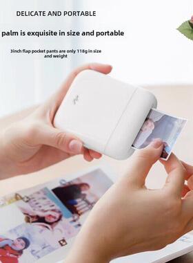 Jiyin袖珍照片打印机移动宝丽来打印机视频打印Zink无墨打印便携