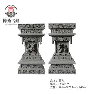 仿古中式门头墀头四合院门头中式门楼装饰浮雕门神挂件古建砖雕