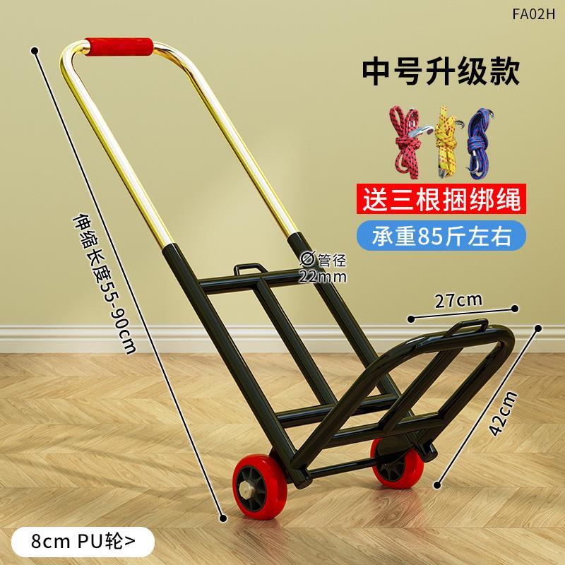 .新品小拉车折叠家用可携式拉货搬运推车购物买菜手推X车行李取快