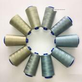 涤纶402高速宝塔线豆灰色手工缝纫针线豆绿色缝纫线浅绿色标准缝